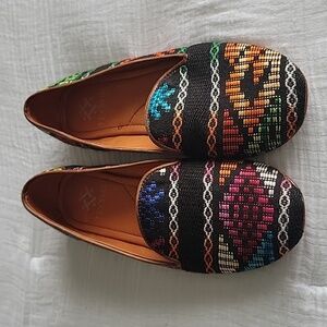 Teysha Loafer Handwoven Artsy Print Multi Colored 37